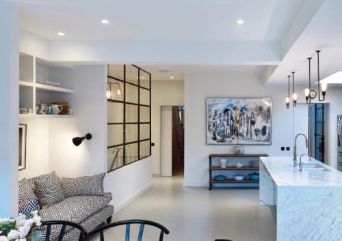 ultra slim aluminium windows in modern home