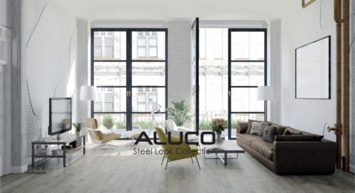 aluco steel look aluminium windows