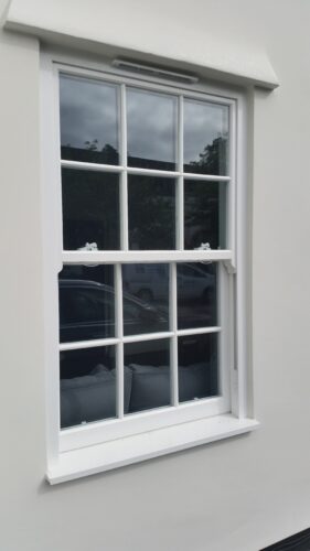 white traditional sliding sash windows from Roseview