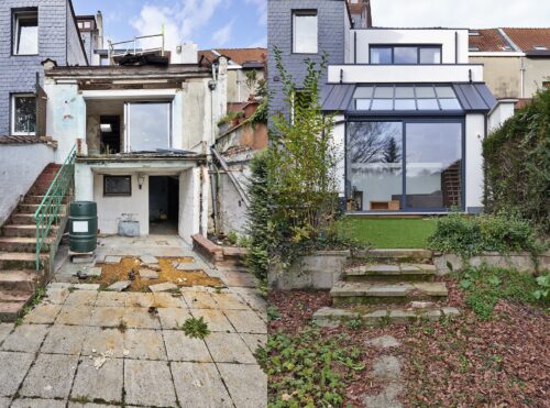 Before and after home extension